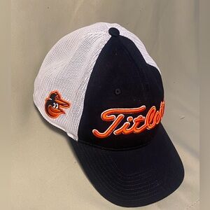 Titleist Baltimore Orioles Golf Hat MLB Mesh Adjustable Orange Embroidery OS